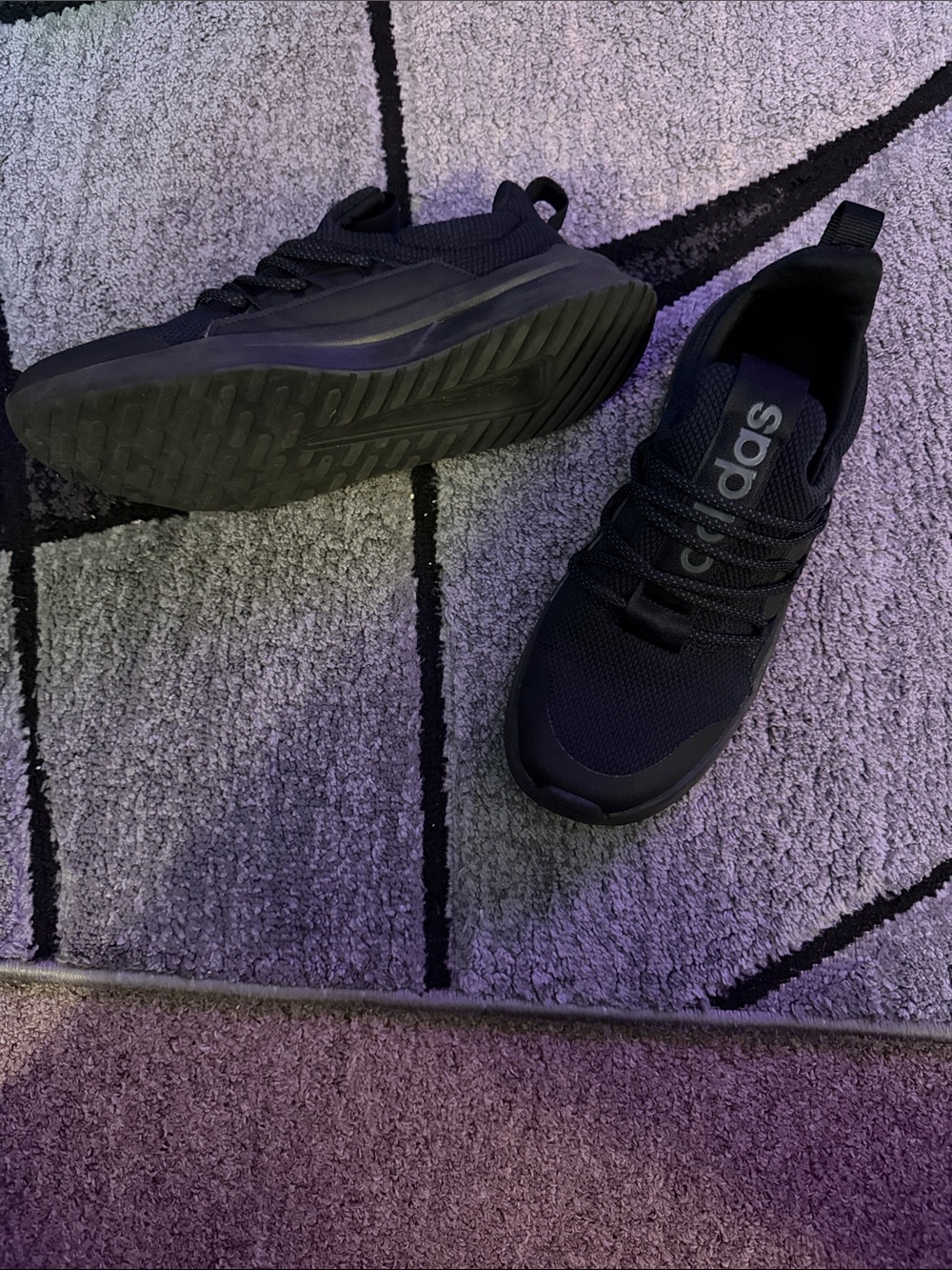 adidas Men’s Black Athletic Slip-On Sneakers
